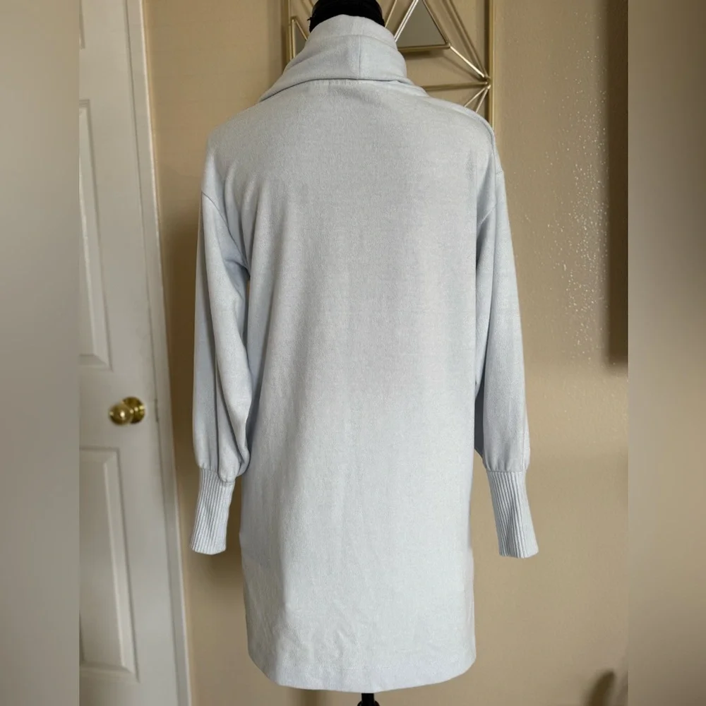 Maeve Anthropologie Light Blue Cowl Neck Tunic Sweater Hi-Low XS - Picture 3 of 12